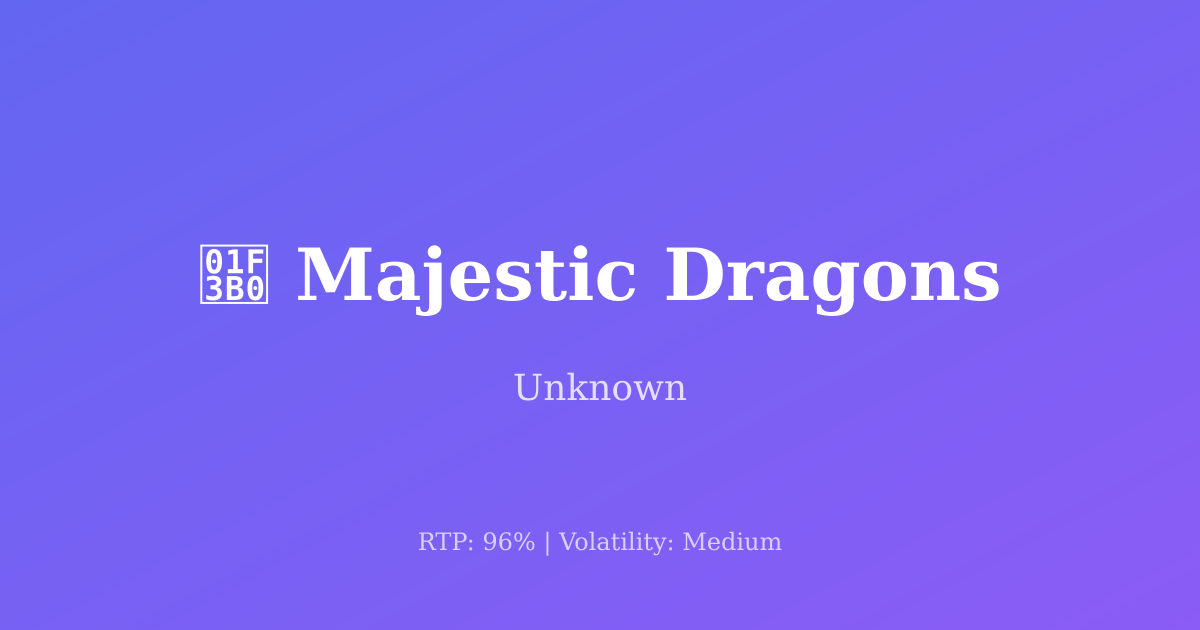 Majestic Dragons